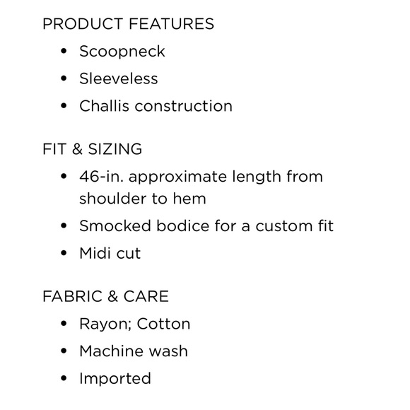 Croft & Barrow | Smocked Swing Midi Dress - Picture 5 of 5